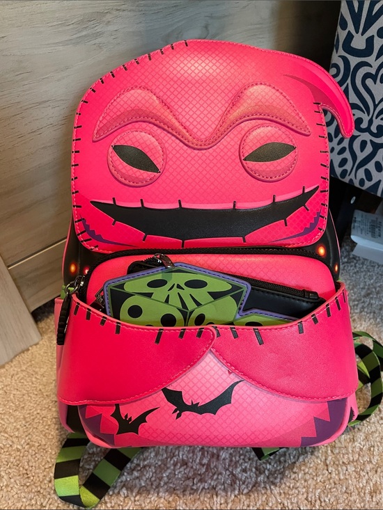Pop Loungefly Comic Con Pink Oogie Boogie mini backpack + Funko Pop